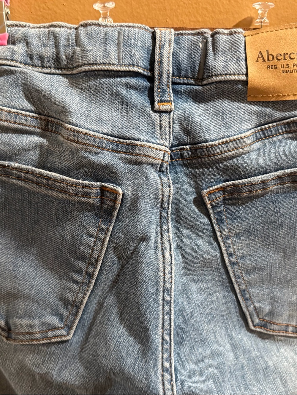 Abercrombie kids Light wash Blue denim taper
11/12R distressed packet style - Picture 2 of 7